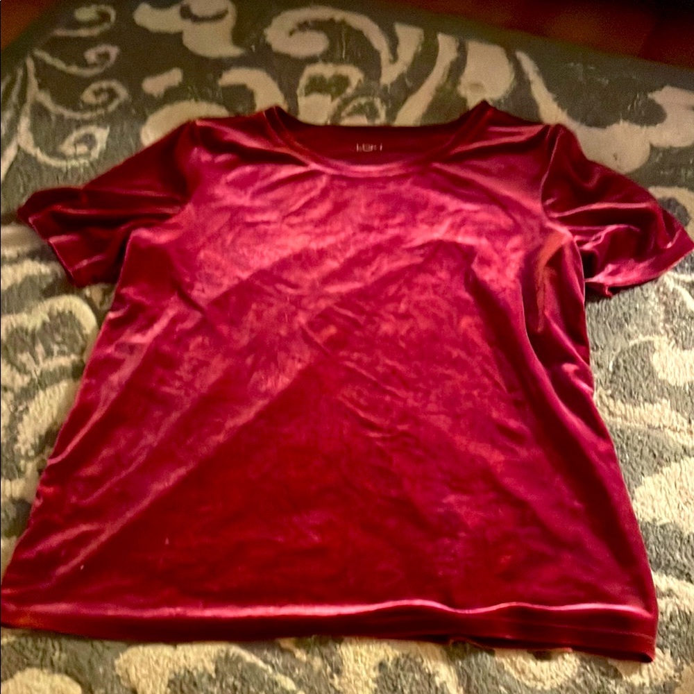 Velvet velour T-shirt